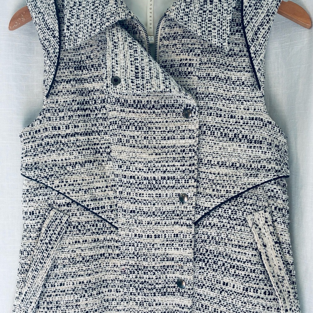 Black and White Vest by (Truth and Pride)